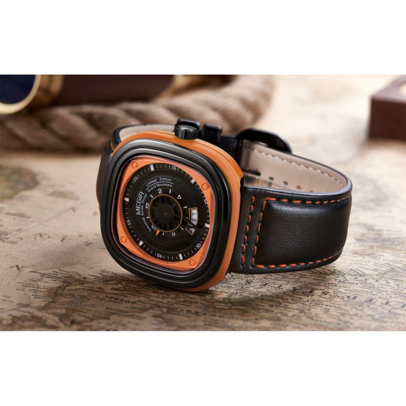 Годинник Megir MG2027 Orange Black (ML2027G-BKOE-1N11)