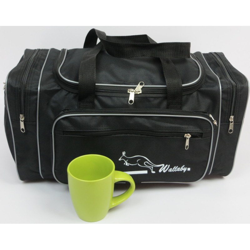 Дорожня сумка Wallaby 2686 22л 21х25х45 см Чорний (564782244)