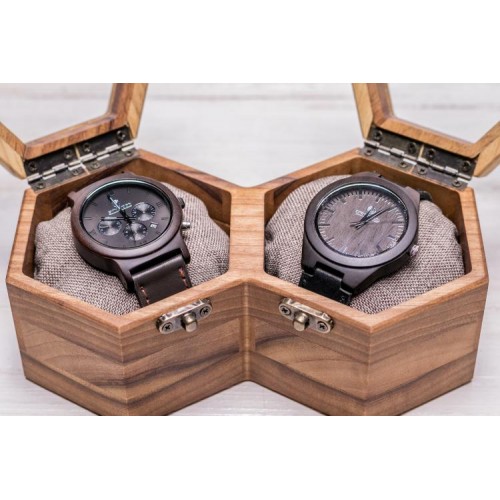 Коробочка-органайзер для зберігання наручних годинників ecoWalnut 7.8х18.8х10.9 см Коробочка-органайзер для зберігання наручних годинників ecoWalnut 7.8х18.8х10.9 см