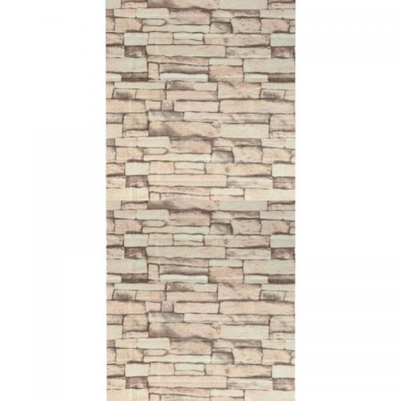 Самоклеюча 3D панель 3D Loft WHS-03 під бежеву катеринославську цеглу в рулоні 20 м 20000x700x3мм
