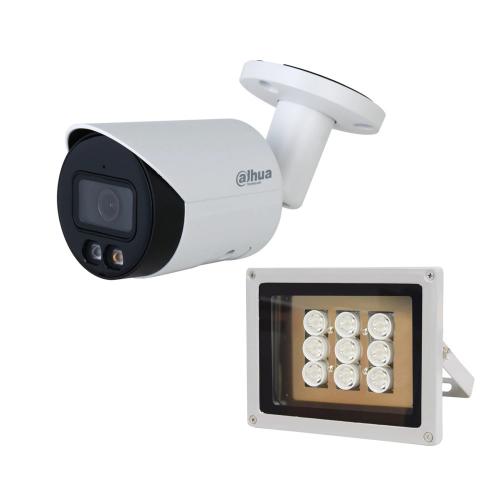 Комплект IP-відеокамера 4 Мп Dahua DH-IPC-HFW2449S-S-IL 2.8 мм та ІЧ-прожектор Lightwell LW9-100IR45-220 Комплект IP-відеокамера 4 Мп Dahua DH-IPC-HFW2449S-S-IL 2.8 мм та ІЧ-прожектор Lightwell LW9-100IR45-220
