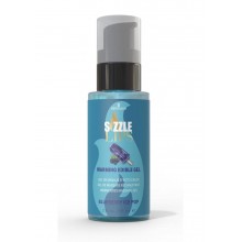Зігрівальний масажний гель Sensuva Sizzle Lips Blueberry Ice Pop 59 мл без цукру їстівний