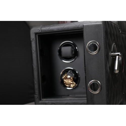 Сейф Salvadore для підзаводу 4 годинників Safe Small BK 43х43х41,5 см Чорний Сейф Salvadore для підзаводу 4 годинників Safe Small BK 43х43х41,5 см Чорний