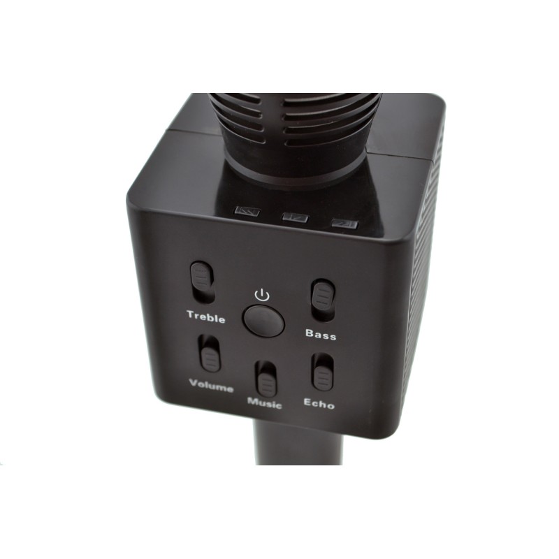 Караоке - мікрофон з динаміком Q&J Q7-3 Black (hub_np2_0982)