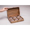Органайзер на 6 комірок для зберігання годинників ecoWalnut 7х26.5х18 см