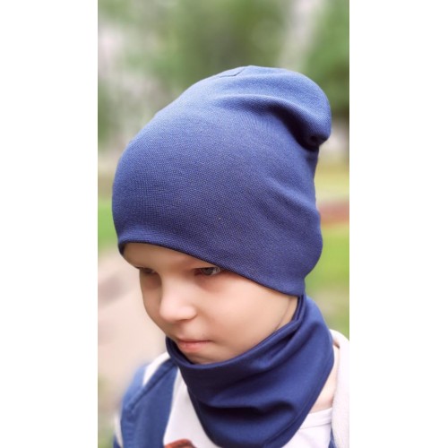 Дитяча шапка з хомутом КАНТА розмір 52-56 Синій (OC-244) в інтернет супермаркеті PbayMarket!
