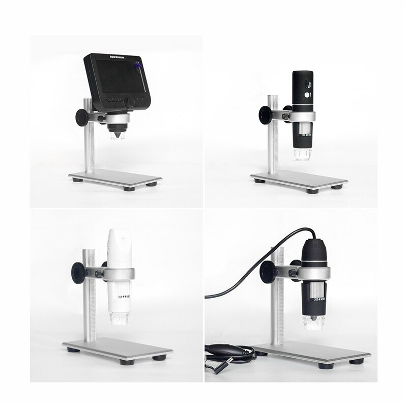 Штатив для мікроскопа універсальний, алюмінієвий, з регулюванням по висоті