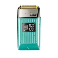 Електробритва-шейвер з дисплеєм акумуляторна сіткова VGR V-357 Зелена