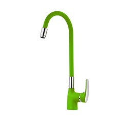 Змішувач для кухні з гнучким виливом WELLI Зелений (G2280)