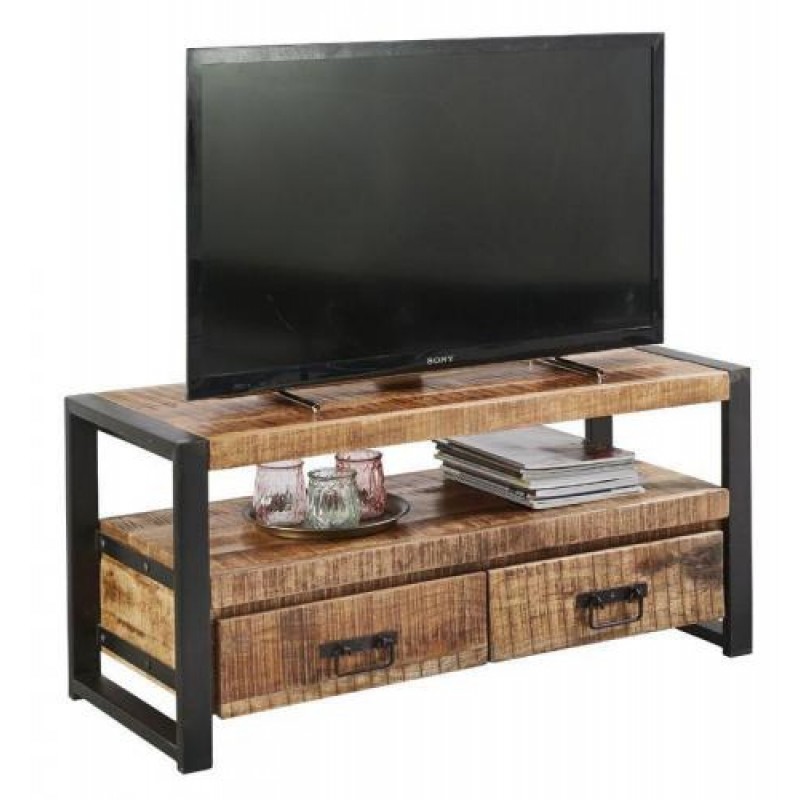 Тумба підставка для TV у стилі Loft NS-2157 580x800x300 мм Черный