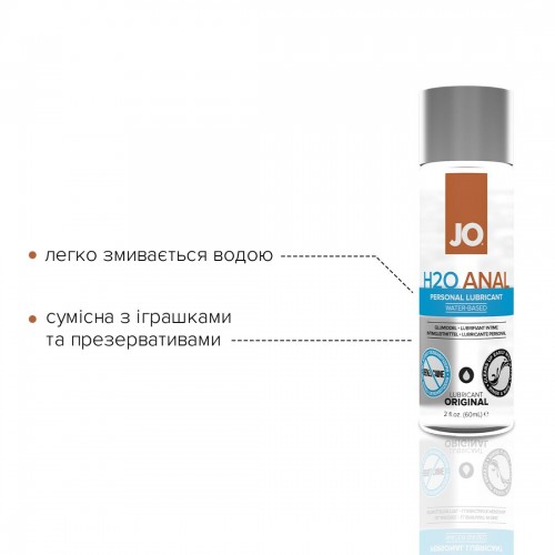 Лубрикант на водній основі System JO ANAL H2O ORIGINAL 60 мл (SO1455) в інтернет супермаркеті PbayMarket!