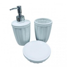 Набір для ванної Bona Di 304-975 3 предмети Білий