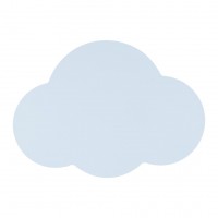 Настінний світильник TK Lighting Cloud 38x4.5 см Блакитний (TK4966)