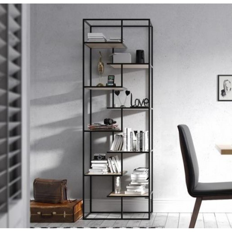 Стелаж для зберігання в стилі Loft NS-1723 2130x700x320 мм Черный