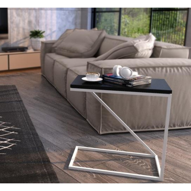 Приставний столик у стилі Loft NS-1505 530x500x300 мм Черный