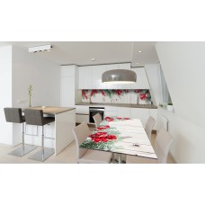 Наклейка вінілова на стіл Zatarga «Новорічний колорит» 600х1200 мм ( новий рік 2021, наклейки, прикраса