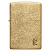 Запальничка бензинова Zippo Armor Tumbled Brass Series Flame 5,6х3,8х1,3 см Золотистий (46398)