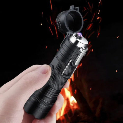 USB-Запальничка з ліхтариком Solve Black KT6007902 USB-Запальничка з ліхтариком Solve Black KT6007902