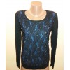 Жіночий светр з мереживом Mine р.42-44 Чорний (Ю 63) в інтернет супермаркеті PbayMarket!