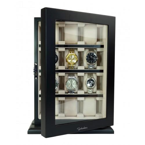 Скринька для зберігання годинників Salvadore WB/1100/12.BL Чорний Скринька для зберігання годинників Salvadore WB/1100/12.BL Чорний