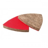 Насадка трикутна повстяна грубошерста на липучці для реноватора MASTERTOOL 75 мм 10 шт 08-6597 Насадка трикутна повстяна грубошерста на липучці для реноватора MASTERTOOL 75 мм 10 шт 08-6597