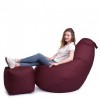 Крісло Мішок Груша Оксфорд 150х100 Студія Комфорту Великий бордовий
