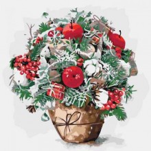 Картина за номерами Идейка Букети Яблучний присмак 40*40см KHO3026