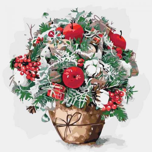 Картина за номерами Идейка Букети Яблучний присмак 40*40см KHO3026 Картина за номерами Идейка Букети Яблучний присмак 40*40см KHO3026