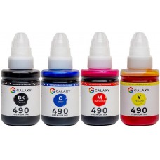 Комплект чорнил Galaxy GI-490 Canon BP/C/M/Y 135 мл 4 шт Різнокольоровий (10495)