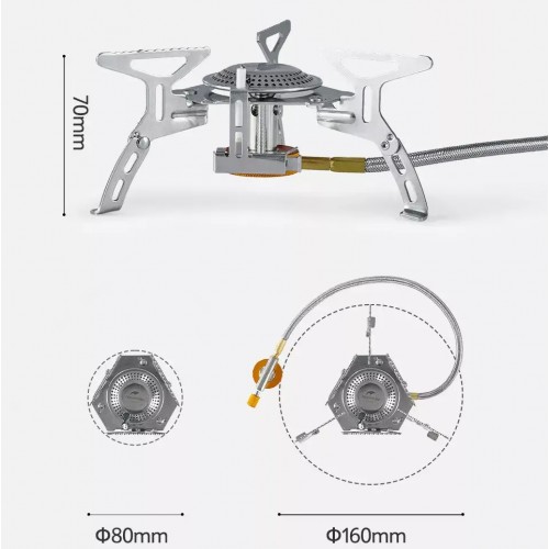 Газовий пальник Naturehike NH21RJ009 3000W Сірий (1800957307) Газовий пальник Naturehike NH21RJ009 3000W Сірий (1800957307)
