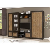 Стінка Меблі Сервіс Конго венге/дуб април Стінка Меблі Сервіс Конго венге/дуб април