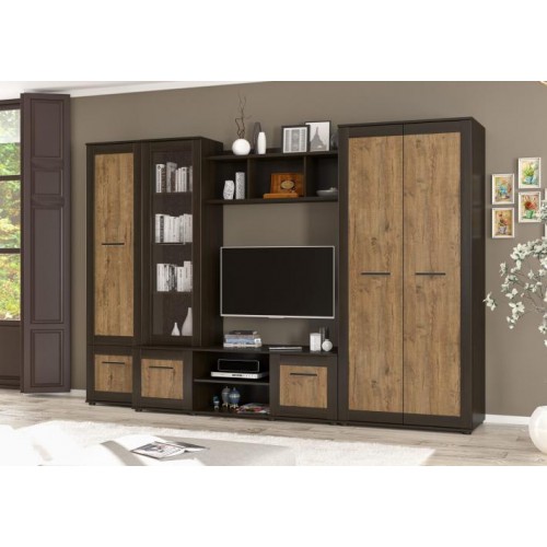 Стінка Меблі Сервіс Конго венге/дуб април Стінка Меблі Сервіс Конго венге/дуб април