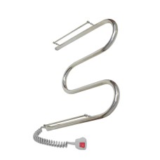 Рушникосушарка електрична Змійка з полицею 500х500 Deffi Хром EF16 (C.ZP.50.50.E.C.L.5)