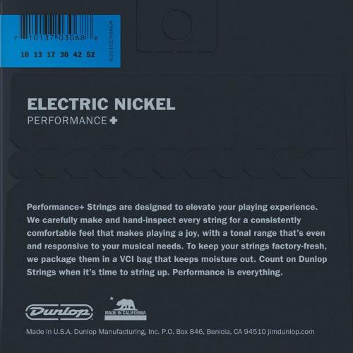 Струни для електрогітари Dunlop DEN1052 Light Top/Heavy Bottom Nickel Plated Steel Electric Guitar Strings 10/52 Струни для електрогітари Dunlop DEN1052 Light Top/Heavy Bottom Nickel Plated Steel Electric Guitar Strings 10/52