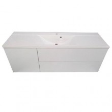 Пластикова підвісна тумба Mikola-M Big Push 150 см з кам'яним умивальником