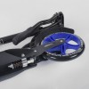 Самокат алюмінієвий Best Scooter з PU колесами, 2 амортизаторами Black/Blue (92088)