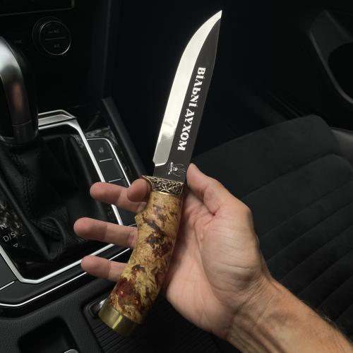 Ніж туристичний Gorillas BBQ Боуї Вільні Духом сталь 50х14мф KN94 (5210) Ніж туристичний Gorillas BBQ Боуї Вільні Духом сталь 50х14мф KN94 (5210)