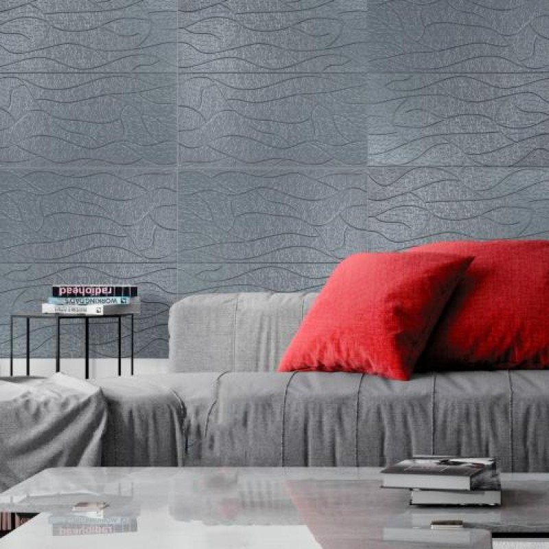 Панель 3D Sticker Wall 700х700х6 мм Silver (D) SW-00001951