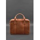 Шкіряна сумка для ноутбука та документів світло-коричнева Crazy Horse BlankNote