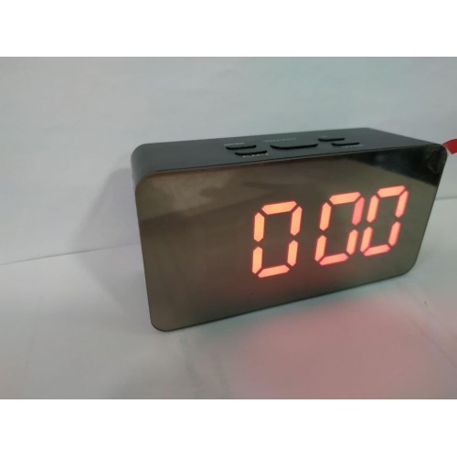 Годинники дзеркальні електронні настільні UKC DS-3658L - USB кабель + батареї Чорний