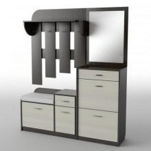 Передпокій Тиса Мебель-15 Венге Молочний 204.5x35x150 см