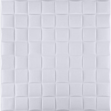 Самоклеюча 3D панель лоза біла 3D Loft 700x700x5мм (3241-5)