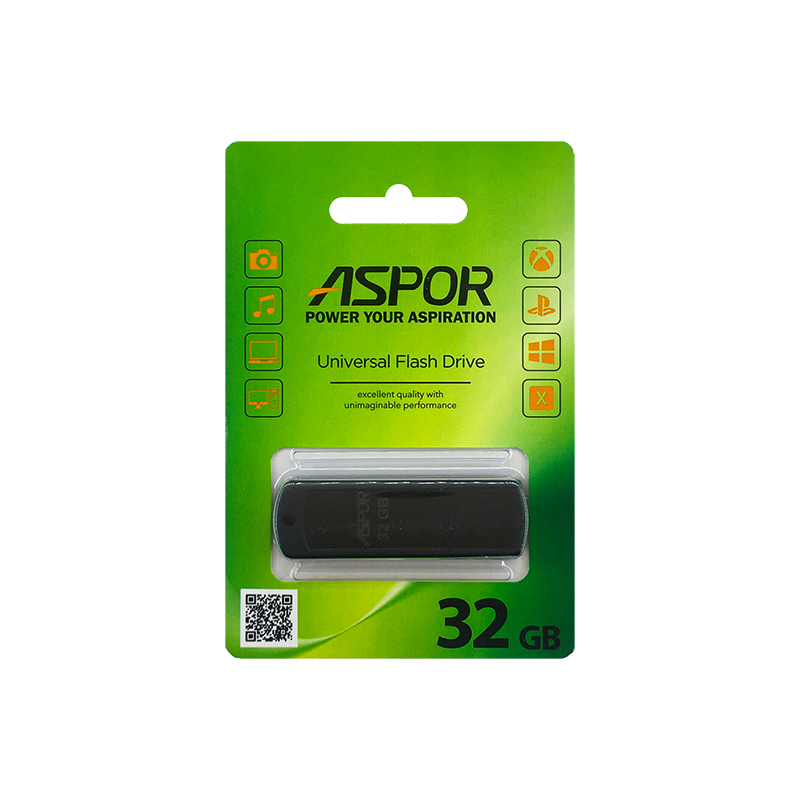 USB Flash Aspor AR011 32GB- чорний