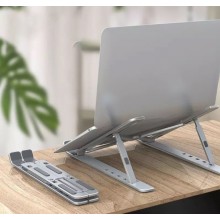 Складна підставка для ноутбука та планшета Laptop Stand Сріблястий (hub_udxep0)