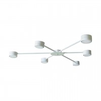 Люстра стельова MSK Electric Space на 6 плафонів GX53 Білий NL 8040-6 WH 618665