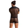 Комплект сітчастої чоловічої білизни Passion 052 Set Michael XXL/XXXL Black, сорочка, боксери, закле в інтернет супермаркеті PbayMarket!