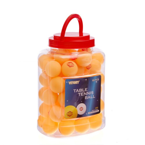 Набір м'ячів для настільного тенісу 60 штук у пластиковій банці VITORY MT-1896 (ABS, d-40мм) Жовтий (PT0593) в інтернет супермаркеті PbayMarket!