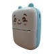 Термопринтер дитячий портативний із термодруком Jetix Mini Printer A8C YHK-2B37 Блакитний