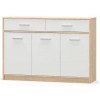 Комод Меблі Сервіс 3 Д2Ш Типс Дуб самоа + білий (Son-1)