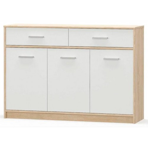 Комод Меблі Сервіс 3 Д2Ш Типс Дуб самоа + білий (Son-1) Комод Меблі Сервіс 3 Д2Ш Типс Дуб самоа + білий (Son-1)